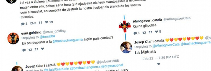 Missatges racistes a Twitter Missatges racistes a Twitter